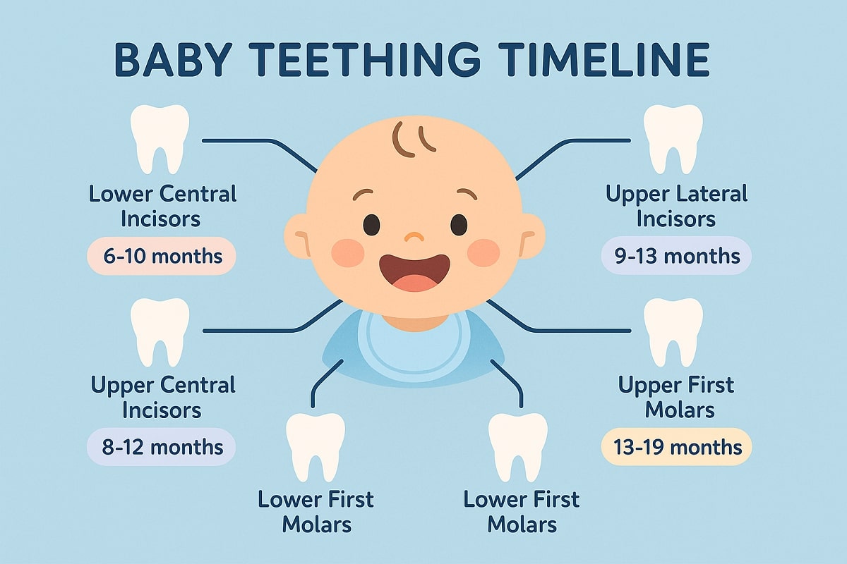 Baby Teething Timeline