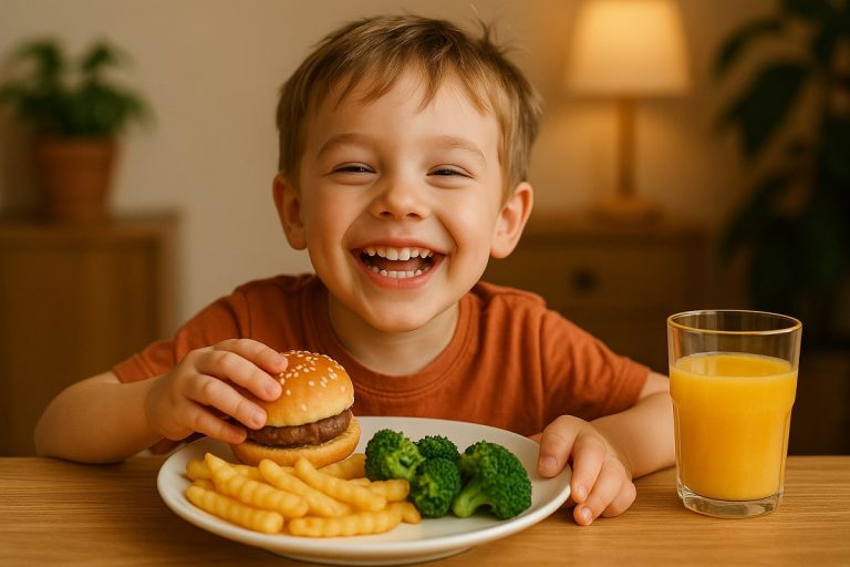 why does food make kids happy